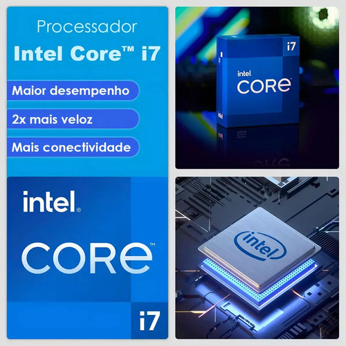 Computador Gamer Intel Core i7 16GB SSD 512GB Monitor 19" Kit Strong Tech