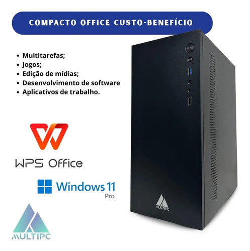 Computador Multipc I3 8ª Geração 8gb Ram Ssd 240gb Win11 Pro