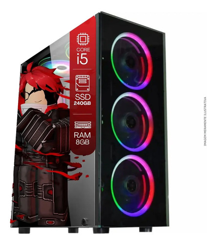 Computador Pc Gamer Completo Tob Intel Core I5 Ssd 240gb 8gb