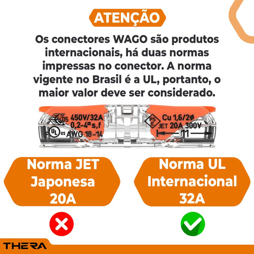 Conector Wago 221-2411 0,14-4mm2 32a Emenda De Fios Em Linha