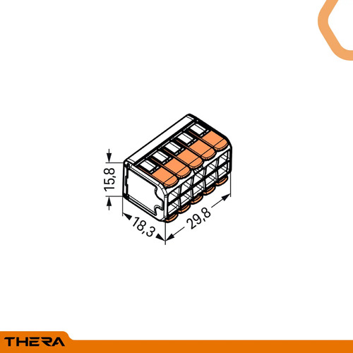 Conector Wago 221-420 Emenda Automática De Fios Kit 3 Peças