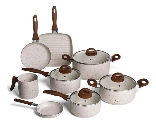 Conj de panelas 8 pecas ceramic life smart plus vanilla br 1
