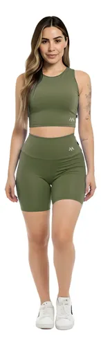 Conjunto Bermuda Feminino Academia Blackout Zero Transparenc