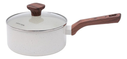 Conjunto De 8 Panelas Pratic Cook Marmol Indução Mimo Style Cor Branco