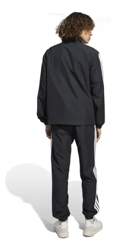 Conjunto De Agasalho Masculino Woven 3 Listras Adidas