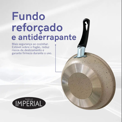 Conjunto de panelas antiaderente 10 peças Coffee cappuccino Imperial