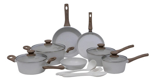 Conjunto De Panelas Com 10 Peças Cook Marmol Mimo Style