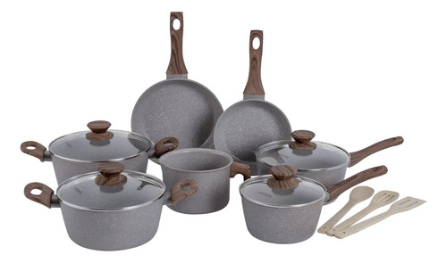 Conjunto de panelas inducao style cook 10 pecas grafito mi