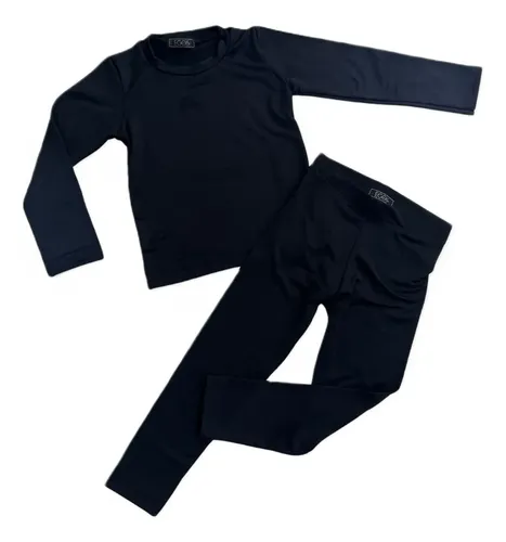 Conjunto infantil unissex roupa termica blusa e calca