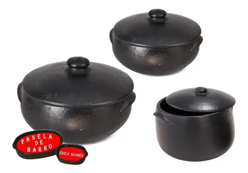 Conjunto Kit Panelas De Barro Capixaba Nº 0,00,01.