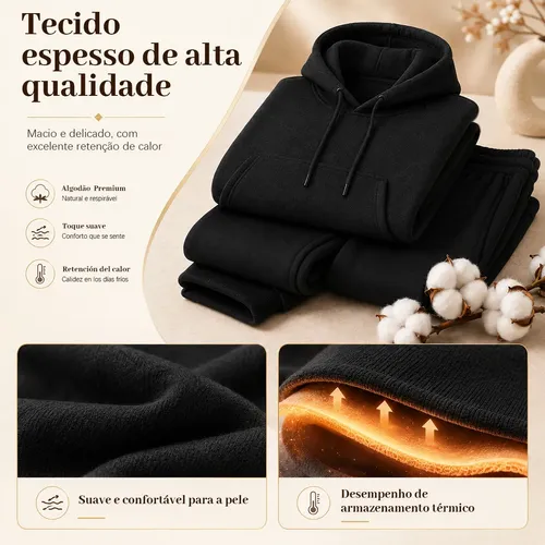 Conjunto Moletom Masculino,incluir Casaco Com Capuz E Calças