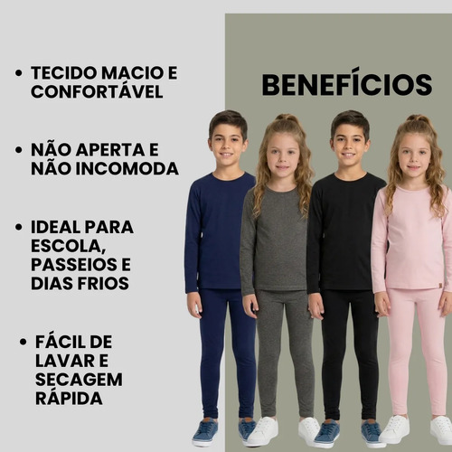 Conjunto Térmico Peluciado Unissex 26105-a