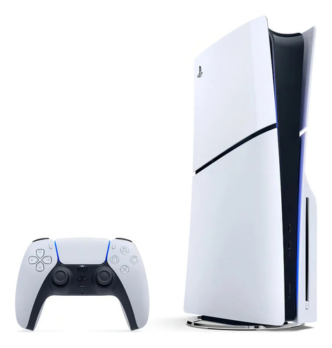 Console sony playstation 5 edicao slim disk 1tb branco contr 1