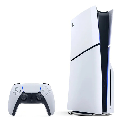 Console sony playstation 5 edicao slim disk 1tb branco contr 1