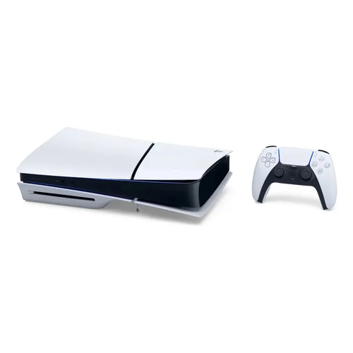 Console Sony Playstation 5 Edição Slim Disk 1tb Branco + Controle Sem Fio Dualsense Ps5 Branco
