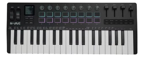 Controlador midi m vave smk 37 pro com almofada de bateria