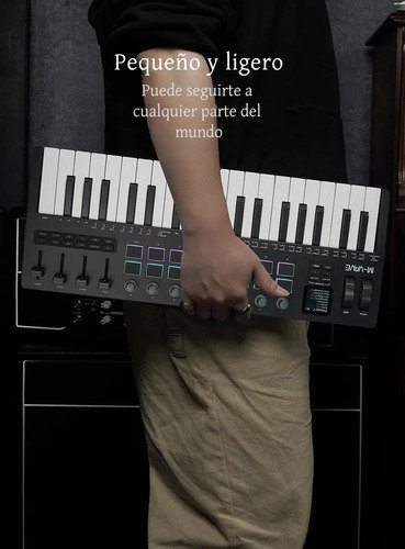 Controlador Midi M-vave Smk-37 Pro Com Almofada De Bateria