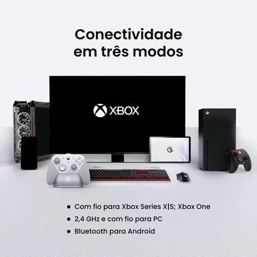 Controle Gamesir G7 Pro Xbox Pc Android Com Dock Hall Rgb Cor Preto