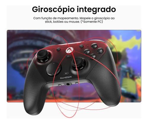 Controle Gamesir G7 Pro Xbox Pc Android Com Dock Hall Rgb Cor Preto