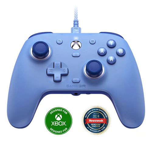 Controle Gamesir G7 Se Com Fio Para Xbox One Series S X Pc Hall Effect Botões Mecânicos Cor Azul