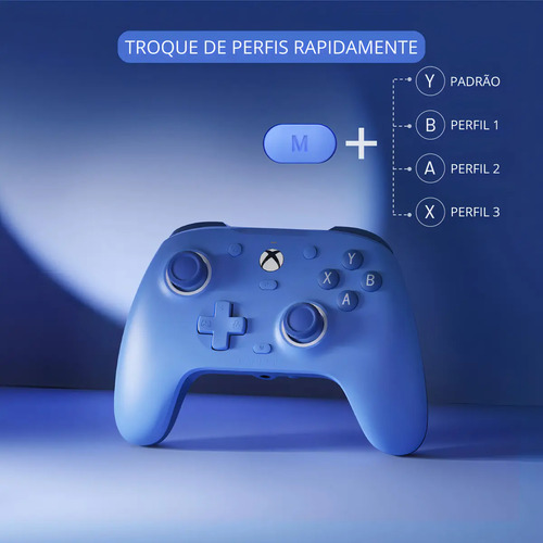 Controle Gamesir G7 Se Com Fio Para Xbox One Series S X Pc Hall Effect Botões Mecânicos Cor Azul