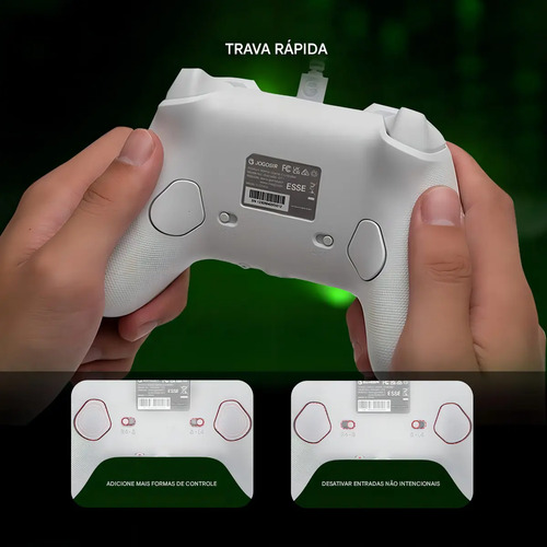 Controle GameSir G7 SE com Fio para Xbox One Series S X PC Hall Effect Botões Mecânicos Cor Branco