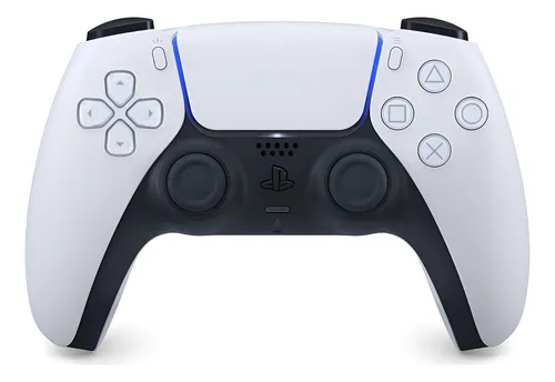 Controle joystick sem fio sony playstation dualsense branco