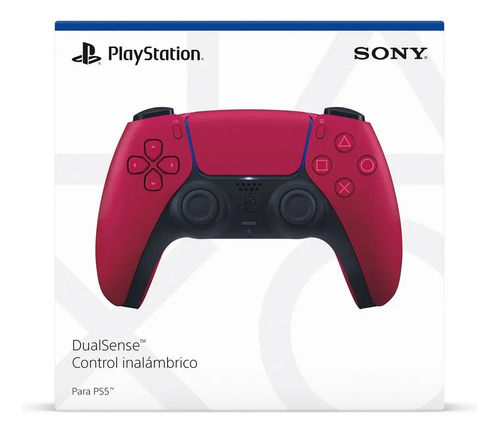 Controle joystick sem fio Sony PlayStation DualSense Wireless Controller PS5 cosmic red