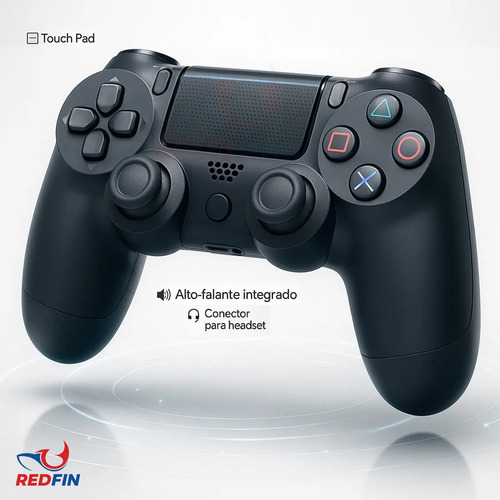 Controle sem fio bluetooth para ps4 videogame joystick tv sa