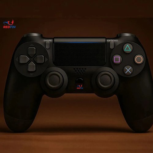 Controle Sem Fio Joystick Bluetooth Para Ps4 Videogame Tv Samsung Pc P4 Ps 4 Dual Shock Manete Pc Gamer Tv Smart Controle Bluetooth Celular Headset Sem Fio Com P2 - Marca Redfin