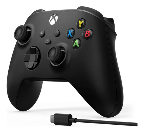 Controle Sem Fio Microsoft Xbox One Series com Cabo USB-C Preto