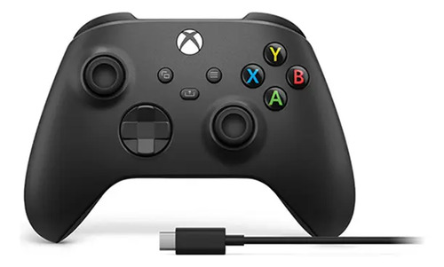 Controle sem fio microsoft xbox series xs carbon black com b