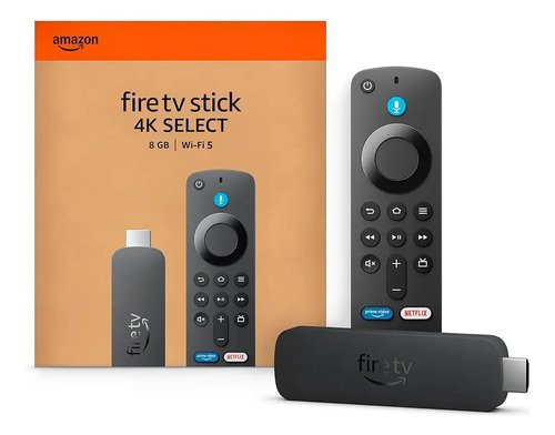 Conversor de smart tv amazon fire tv stick 4k select preto s