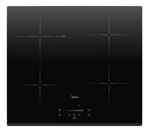 Cooktop 4 bocas de inducao even pro midea cor preto