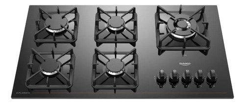 Cooktop 5 bocas dako diplomata com mesa de vidro e tripla ch