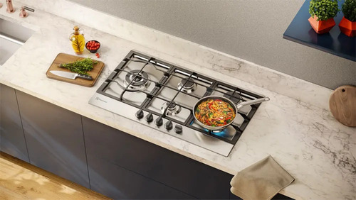 Cooktop 5 Bocas Electrolux À Gás Experience Inox Ke9dx Cinza