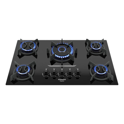 Cooktop 5 bocas mesa de vidro e tripla chama itaplus 1
