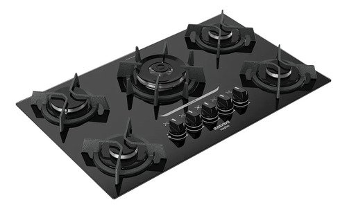 Cooktop 5 Bocas Mesa De Vidro E Tripla Chama Itaplus