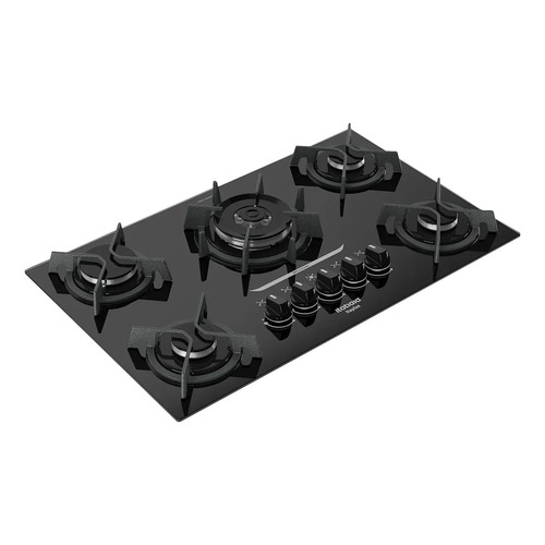 Cooktop 5 Bocas Mesa De Vidro E Tripla Chama Itaplus