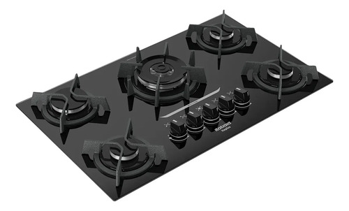 Cooktop 5 Bocas Mesa De Vidro E Tripla Chama Itaplus