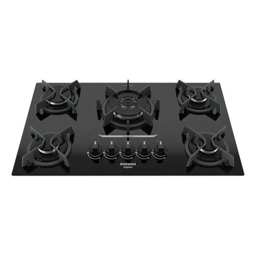 Cooktop 5 Bocas Mesa De Vidro E Tripla Chama Itaplus