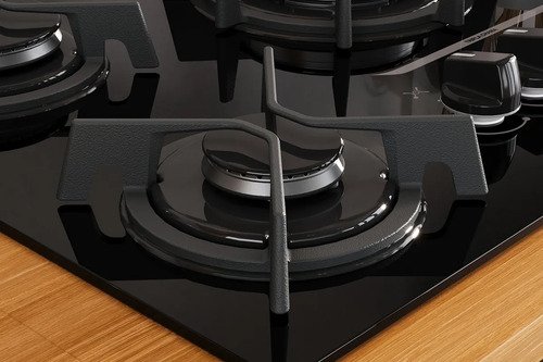 Cooktop 5 Bocas Mesa De Vidro E Tripla Chama Itaplus