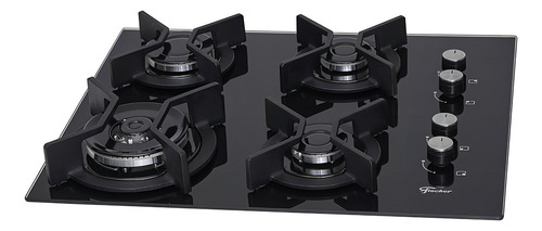 Cooktop a gas fischer 4 bocas tripla chama infinity com trem