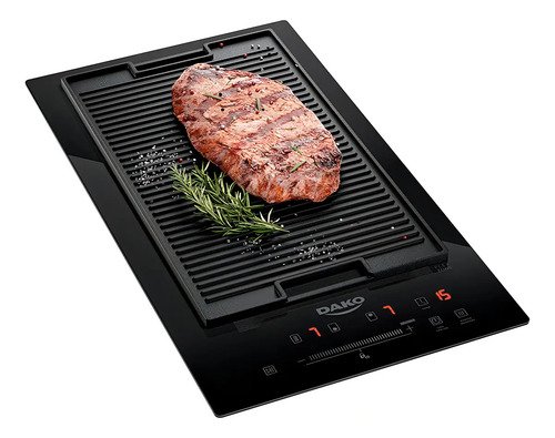 Cooktop De Indução 2 Bocas Dako Com Zona Flexível e 9 Níveis de Potência Mais Turbo