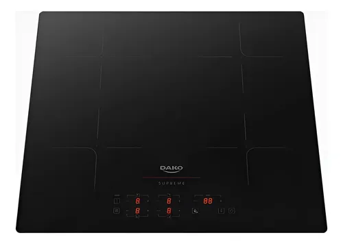 Cooktop de inducao 4 zonas dako supreme 7200w preto 220v
