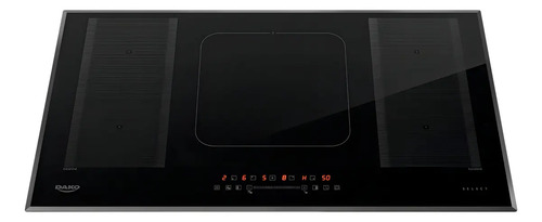 Cooktop de inducao 5 bocas dako select com 2 zonas flexiveis