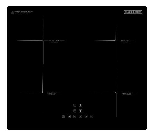 Cooktop de inducao blackdecker 7200w 4 bocas bxichcpb4b