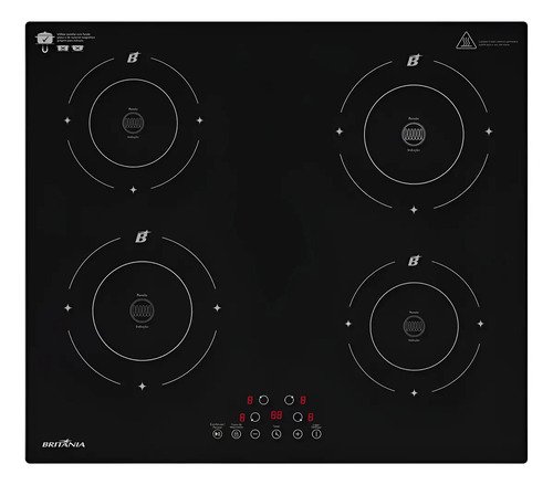 Cooktop de inducao britania 6000w bcte40a