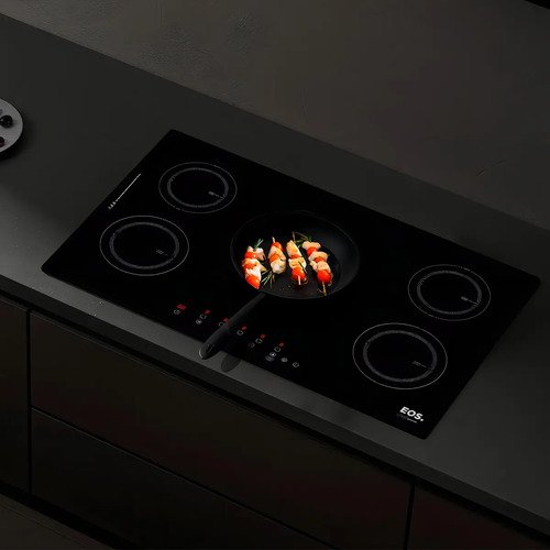 Cooktop de Indução Cinco Bocas EOS 90cm Preto 9500W ECI05EP 220V