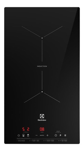 Cooktop de inducao electrolux 2 zonas com powerboost preto